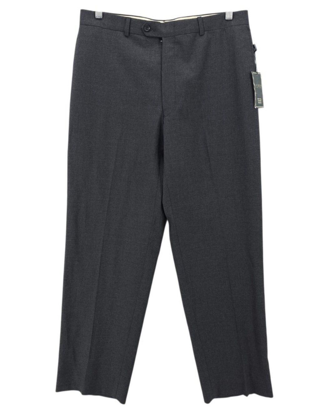NWT LAUREN RALPH LAUREN Gray Dress Pants Total Comfort Trouser 100% Wool 33x30